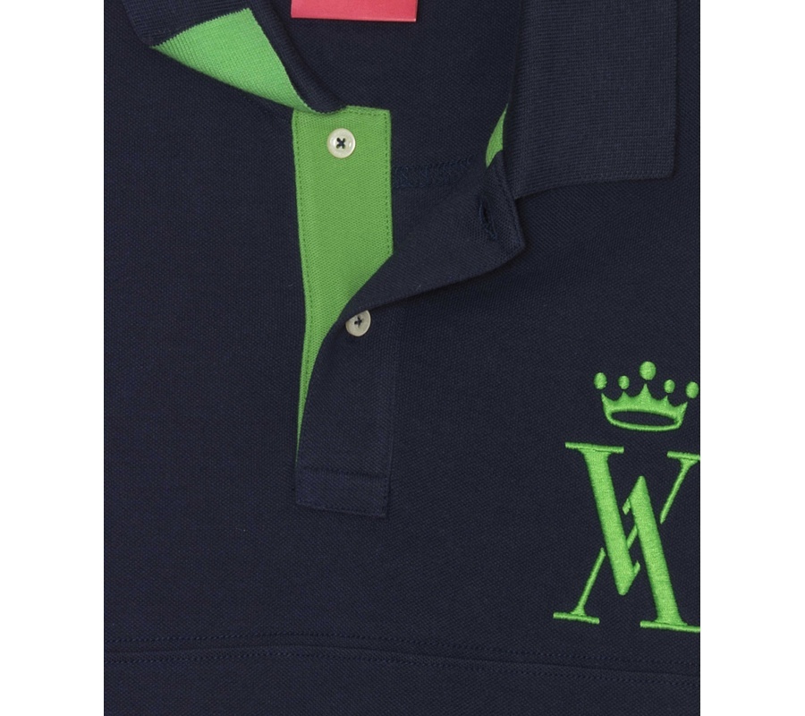 NAVY AND GREEN BIG LOGO Vicomte A