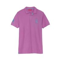 LIGHT PINK POLO SHIRT WITH BIG BIRD, Vicomte A.