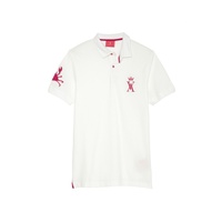 WHITE POLO SHIRT WITH BIG CRAB, Vicomte A.