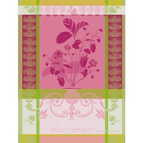 TEA TOWEL FRAISIER PINK, Garnier Thiebaut
