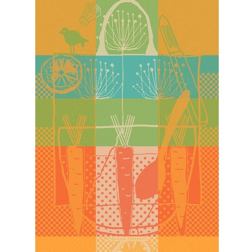 TEA TOWEL CAROTTE RAPEE, Garnier-Thiebaut