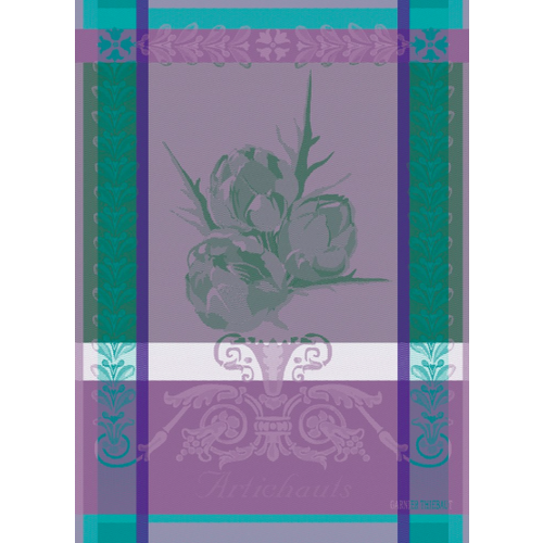 TEA TOWEL ARTICHAUT VIOLET, Garnier Thiebaut
