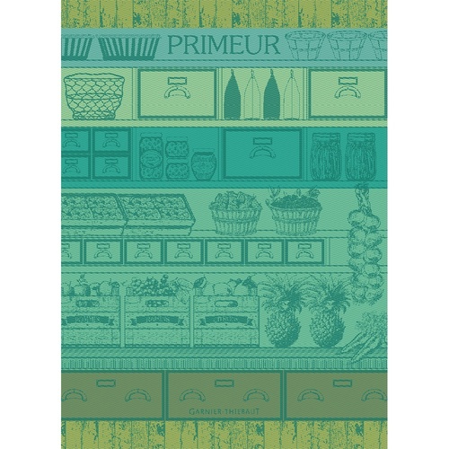 TEA TOWEL PRIMEUR VERT, Garnier-Thiebaut