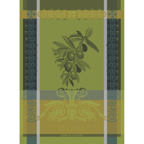 TEA TOWEL OLIVIER VERT BRUMEUX, Garnier-Thiebaut