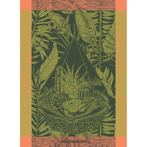 TEA TOWEL TERRARIUM VERT, Garnier-Thiebaut