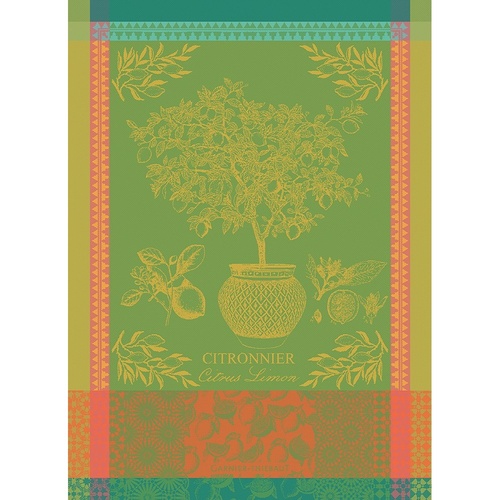 TEA TOWEL CITRONNIER VERT, Garnier-Thiebaut