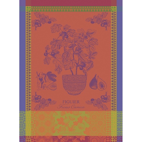 TEA TOWEL FIGUIER ORANGE, Garnier-Thiebaut