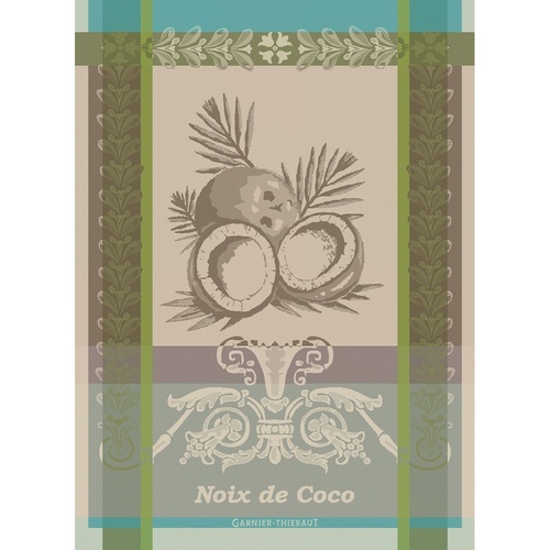 TEA TOWEL NOIX DE COCO TROPIQUES, Garnier-Thiebaut