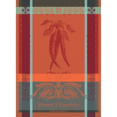 TEA TOWEL PIMENT D ESPELETTE EPICE, Garnier-Thiebaut