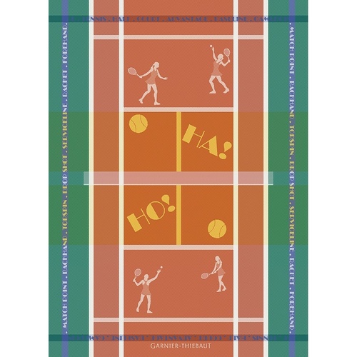 TEA TOWEL TENNIS TERRE BATTUE, Garnier-Thiebaut