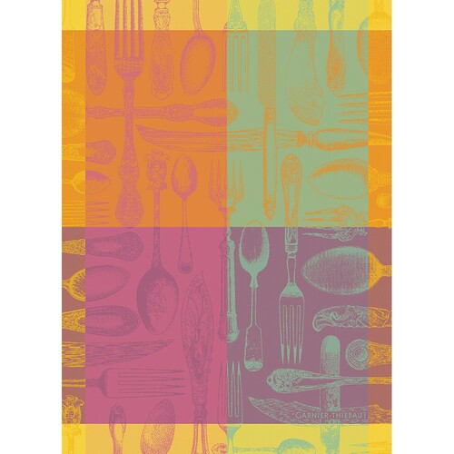 TEA TOWEL COUVERTS ET COULEURS ORANGE, Garnier-Thiebaut