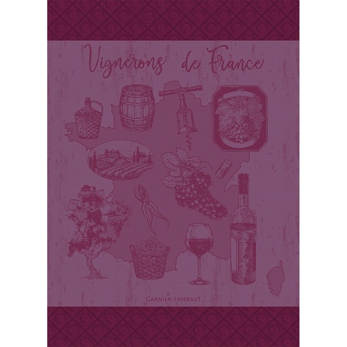 TEA TOWEL VIGNERONS DE FRANCE, Garnier-Thiebaut