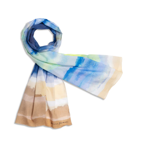 Deep blue scarf, Saint James