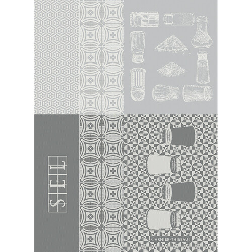 TEA TOWEL SALIERES BLANC, Garnier-Thiebaut