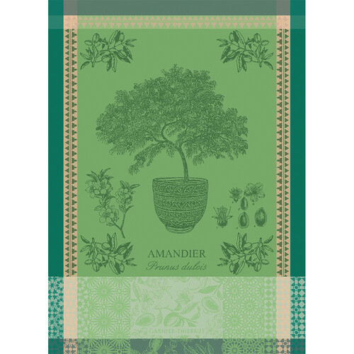 TEA TOWEL AMANDIER EN POT, Garnier-Thiebaut