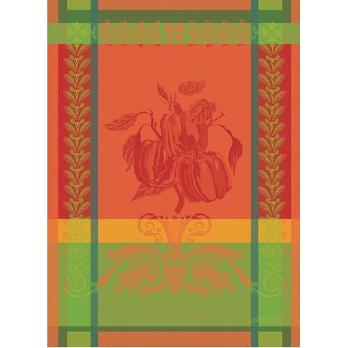 TEA TOWEL POIVRON PAPRIKA, Garnier-Thiebaut