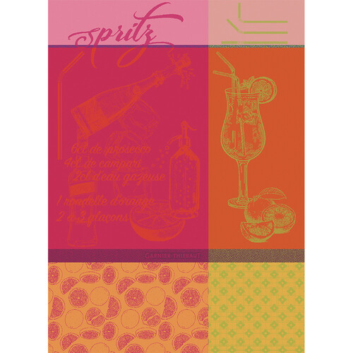 TEA TOWEL SPRITZ ROSSO, Garnier-Thiebaut
