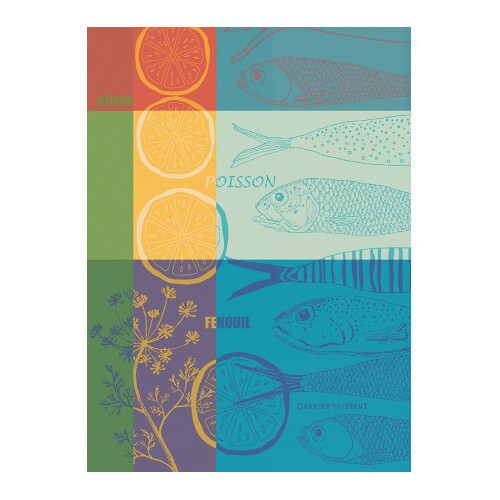 TEA TOWEL POISSON AU CITRON ETE, Garnier-Thiebaut