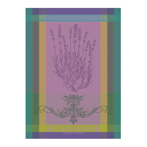 TEA TOWEL LAVANDE MAUVE COTON, Garnier-Thiebaut