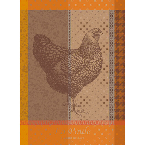 TEA TOWEL LA POULE ROUSSE, Garnier-Thiebaut