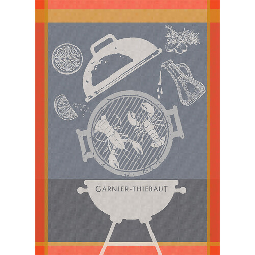 TEA TOWEL LOBSTER GRILL, Garnier-Thiebaut
