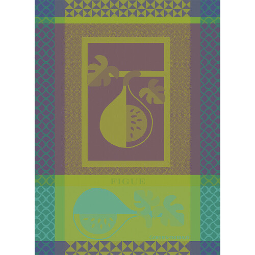 TEA TOWEL FIGUE VIOLET, Garnier-Thiebaut