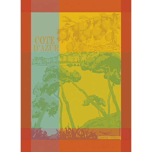 TEA TOWEL COTE D AZUR PROVENCE, Garnier-Thiebaut