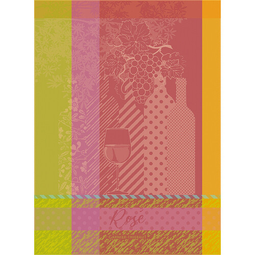 TEA TOWEL VIN ROSE FRUITE, Garnier-Thiebaut