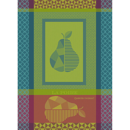 TEA TOWEL LA POIRE TURQUOISE, Garnier-Thiebaut