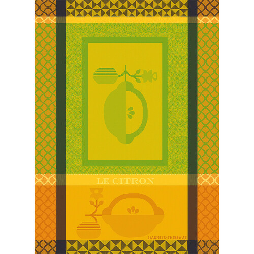 TEA TOWEL LE CITRON OCRE, Garnier-Thiebaut