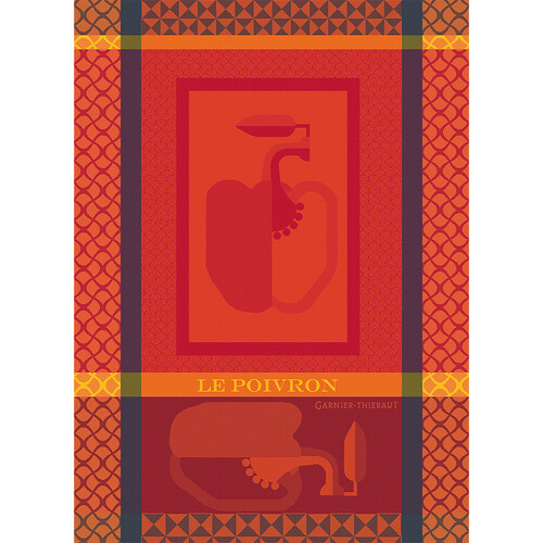 TEA TOWEL LE POIVRON TANGO, Garnier-Thiebaut