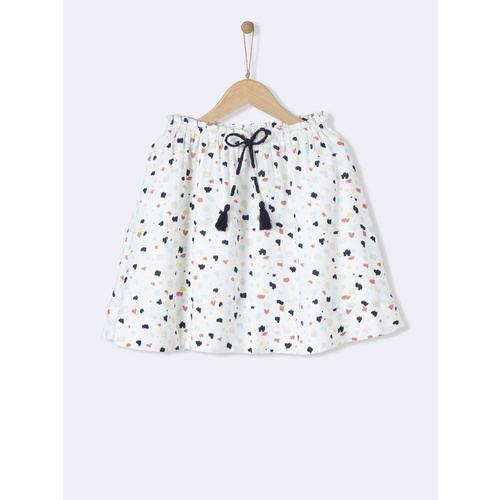 Printed skirt with elastic waist, Cyrillus