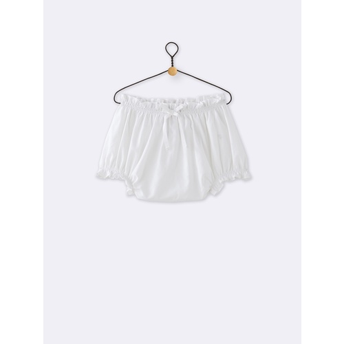 Baby's elastic waist trousers - white