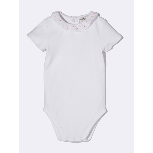 FRILLED COLLAR BODYSUIT, Cyrillus