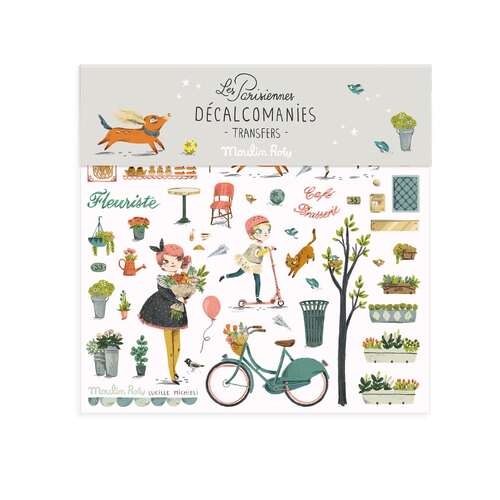 Les Parisiennes assorted packs of transfers