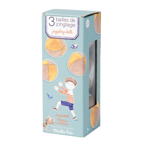 Aujourd'hui box of 3 juggling balls