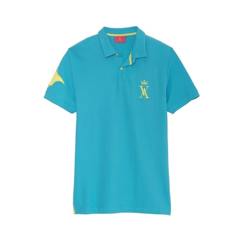 BLUE POLO SHIRT WITH BIG RAY, Vicomte A.