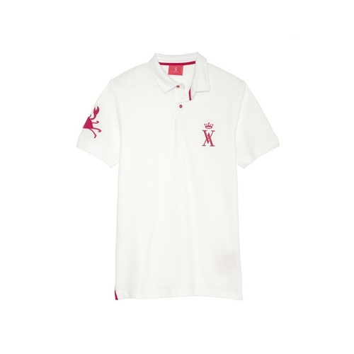WHITE POLO SHIRT WITH BIG CRAB, Vicomte A.